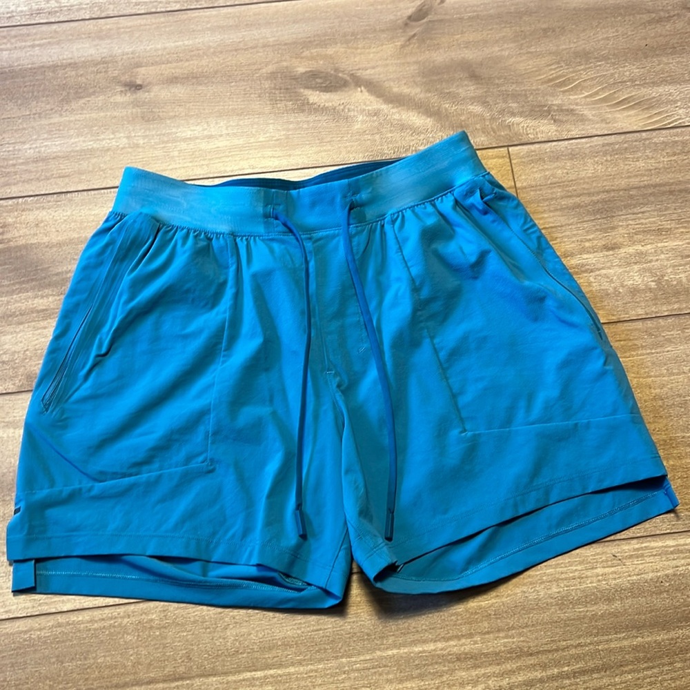 lululemon athletica Men's Teal Blue Athletic Shorts